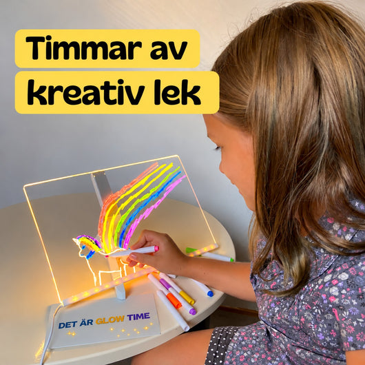 Barn ritar på Lysrit – timmar av kreativ lek