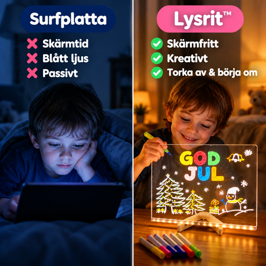 Surfplatta jämfört med Lysrit